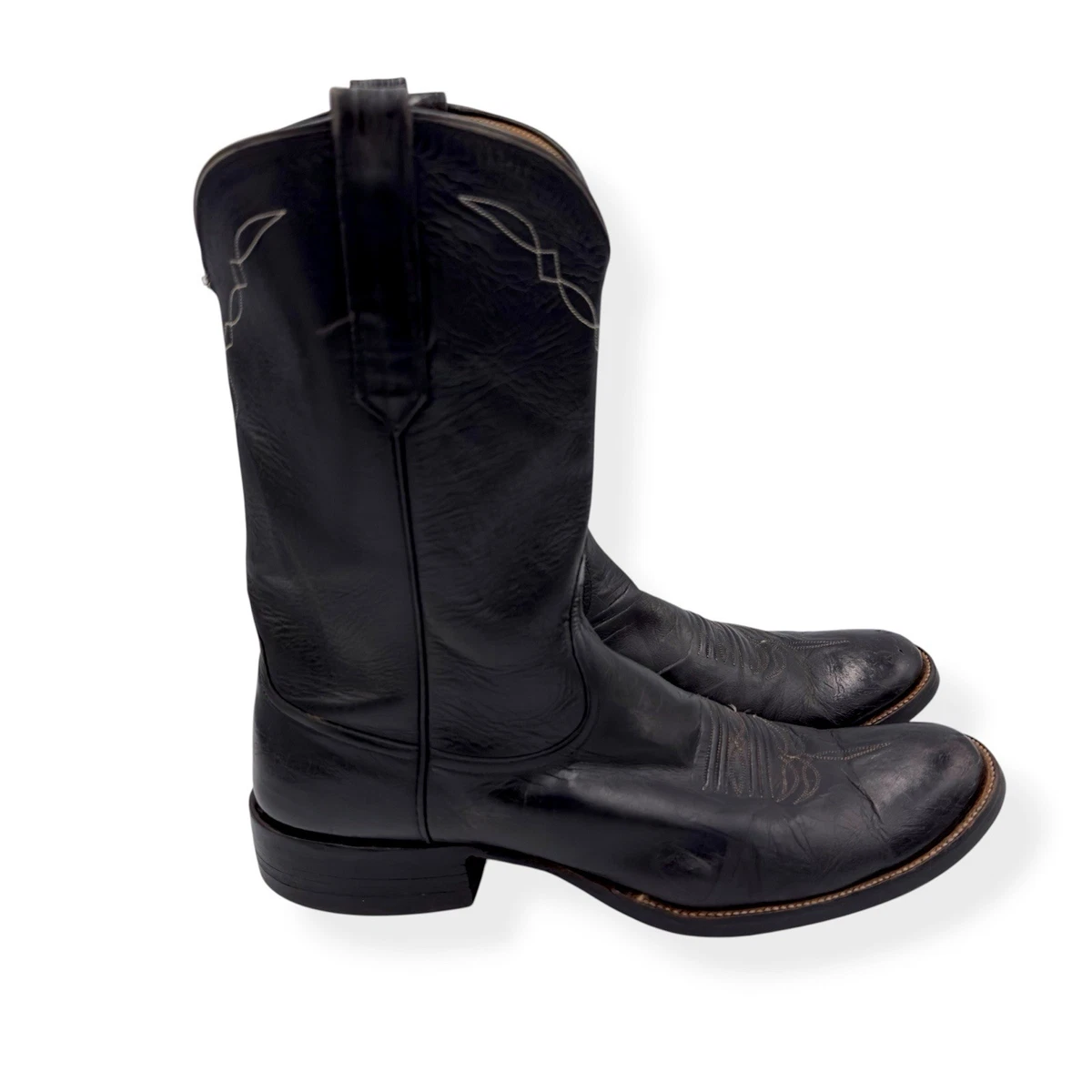 Rios of Mercedes Black Leather Upper Boots for Men for Sale  display picture 1