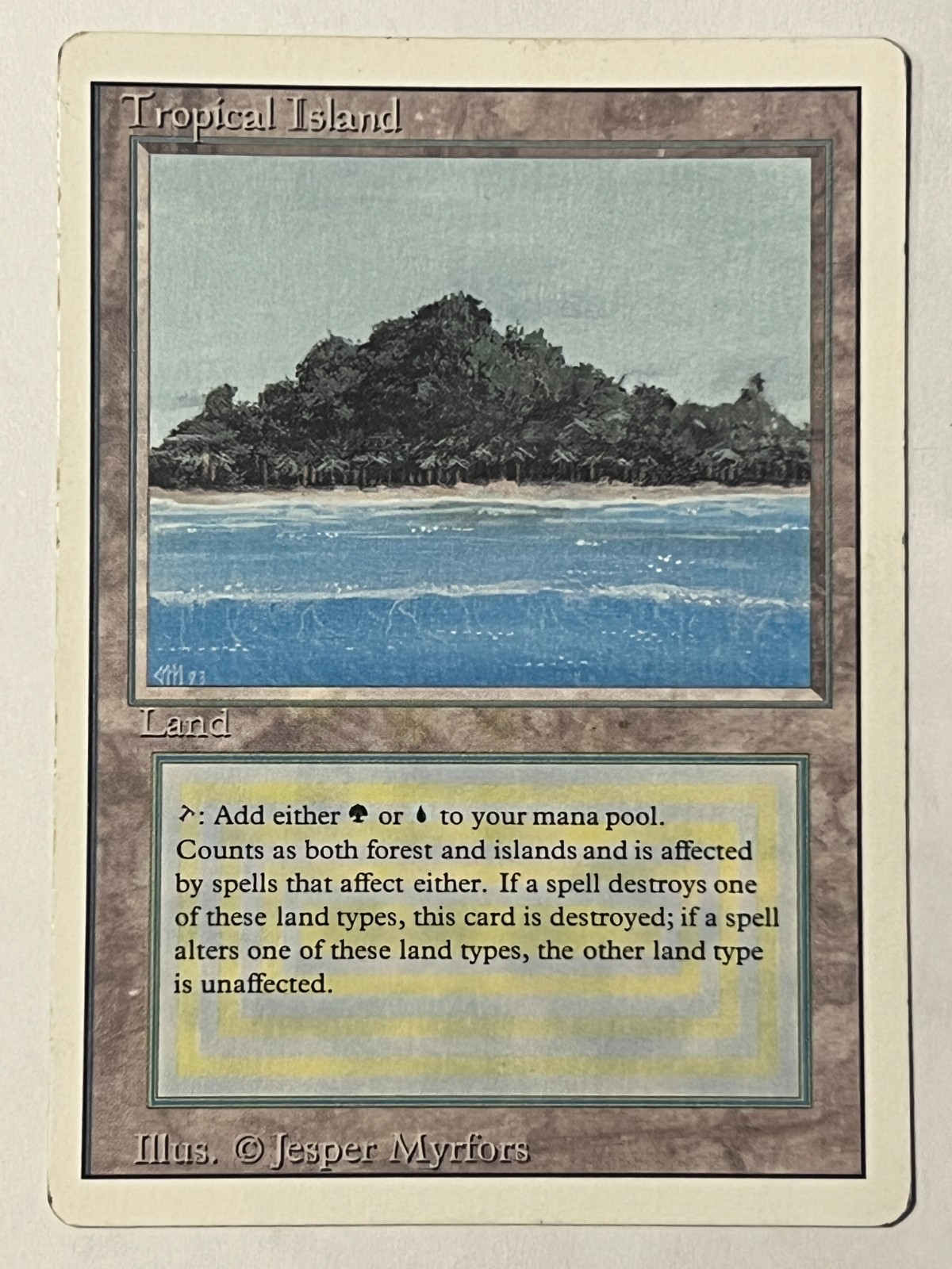 MTG Tropical Island - Revised Dual Land - MP - FREE SHIPPING