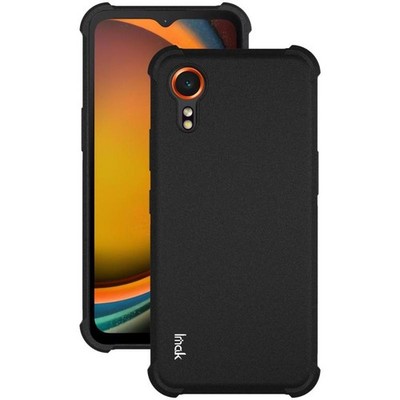 IMAK Stoßfeste TPU Hülle mit Airbag für Samsung Galaxy Xcover7 Mattschwarz