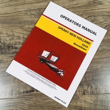 Libro manual de propietarios New Holland 1033 Stackliner automático vagón de pacas operador