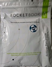 Rocketbook Core Reusable Spiral Notebook, Executive Size 6x8.8, Green, Lined Pgs