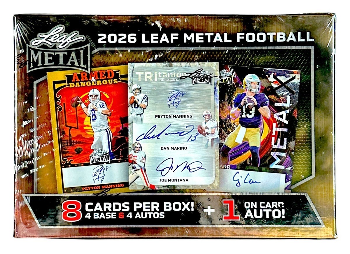 2026 Leaf Metal Football NFL Factory Sealed Hobby Box | eBay