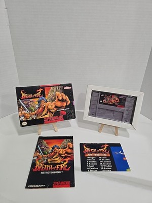 Breath of Fire Super Nintendo SNES CIB Complete in Box w/ Manual & Map NEAR MINT