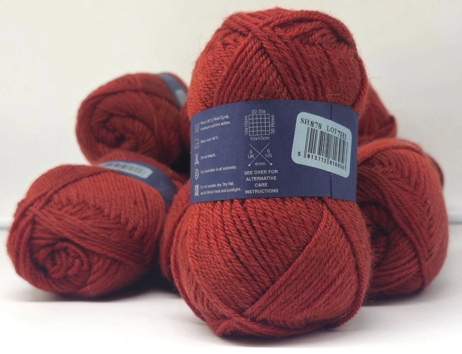 10 Jaeger Matchmaker Merino Double Knitting Yarn 100% Wool 50g Oxide Lot 7H1 - product detail image 4