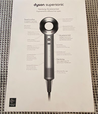 Dyson Supersonic Hair Dryer Silver/White with Attachment