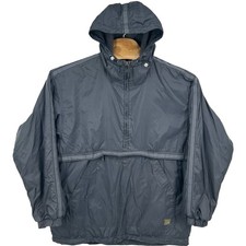 Vintage 90s y2k Men's Grey Levi s Silvertab L2 Half Zip Windbreaker Jacket Sz L