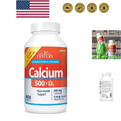 Calcium 500 mg Plus D3 Tablets, 400 Count