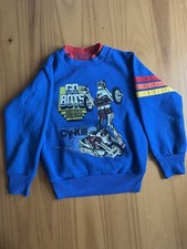 RARE Vintage 1985 GoBots Cy-Kill Blue Sears Sweater Children  s Size 5/6