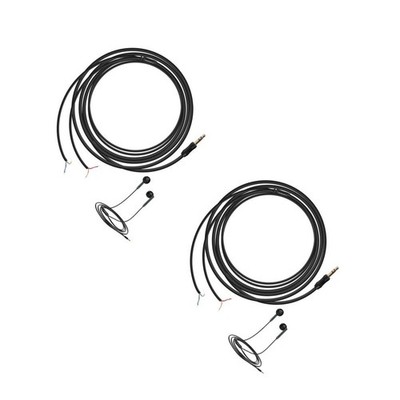  2 Stück1.5MLong BlackKopfhörerReparaturKabelTPEHeadsetHalbzeuge aus