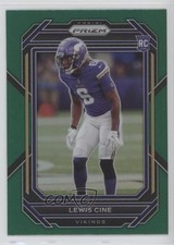 2022 Panini Prizm Rookies Green Prizm Lewis Cine #380 12g7