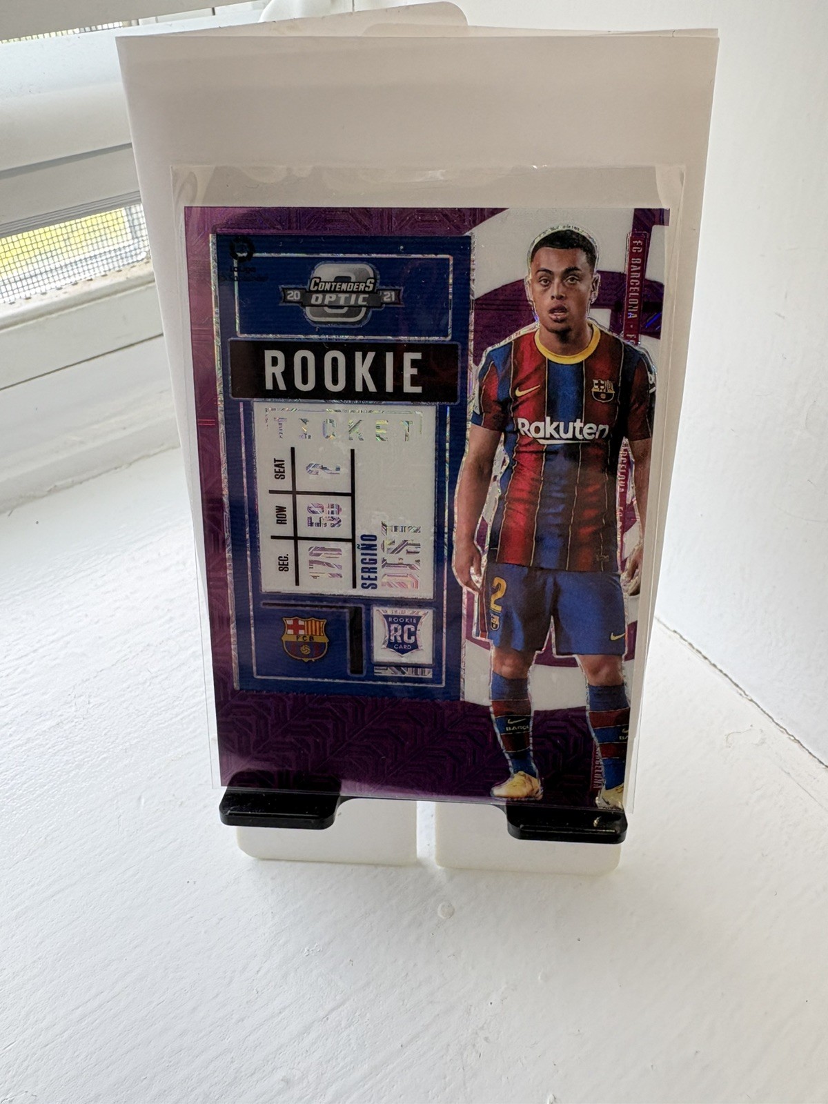 Sergino Dest 2020-21 Optic Contenders Rookie Ticket Purple Mojo Prizm SP RC