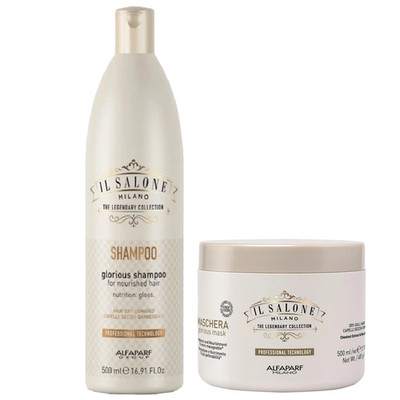 DUO Alfaparf Il Salone Glorious nourishing shampoo & Mask 500ml / 16.9oz