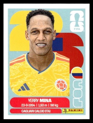 2026 Panini FIFA World Cup Cromos Sticker Yerry Mina Colombia #COL5