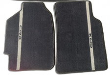 Crx Replica Black Carpet Front Mats - 2pc Set - Driver Mat Passenger Mat Crx Replica Black Carpet Front Mats - 2pc Set - Driver Mat Passenger Mat