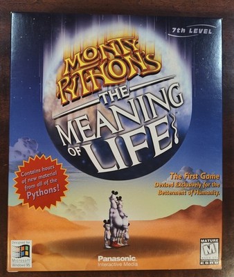 CIB - MONTY PYTHON MEANING OF LIFE GAME  Windows 95 PC CD Rom 1997 