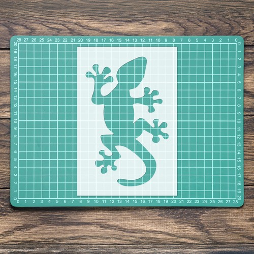 Lizard Gecko Reptile Stencil: Mylar Airbrush Wall Art Painting Crafts , DIY - Picture 2 of 11