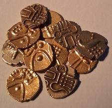 INDIA Gold Fanam Collection 11 Pcs Southern Portion 1700s-1800s High Grade