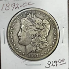 1892 CC Morgan Silver Dollar Looks Fine to Very Fine Condition