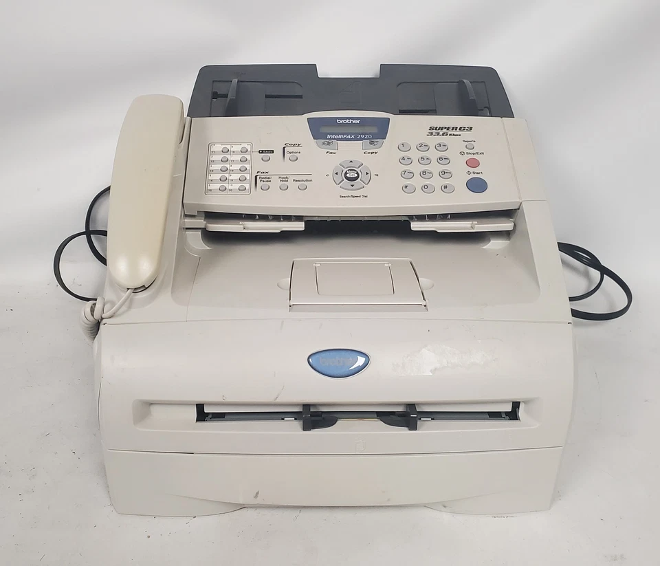 Brother IntelliFAX 2920 Fax Machine Copier Printer Page Count: 6450 + Manual - Image 4 of 4