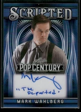 2025 Leaf Pop Century Mark Wahlberg #S-MW1 Scripted Blue Autograph /2