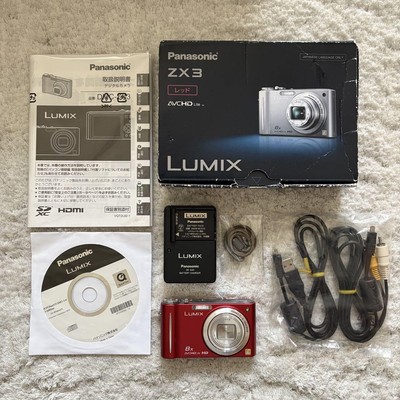 Working Product Panasonic Lumix Dmc-Zx3 Red | eBay