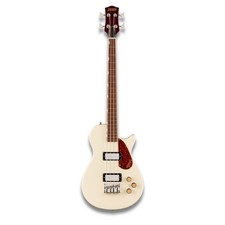 Gretsch Streamliner Jet Club Single Cut 4 String Bass Guitar (Vintage White)