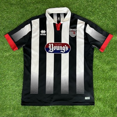 Grimsby Town 2016/2017 Home Football Shirt- Errea- Size XXL