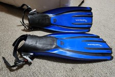 Mares Brand Plana Avantiquattro Abs Swim Fins Blue Used Once, Pre-Owned