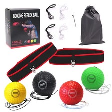 Boxing Reflex Ball Set 4-in-1 Reflex Boxing Fight Ball Speed Reaction Exerciser