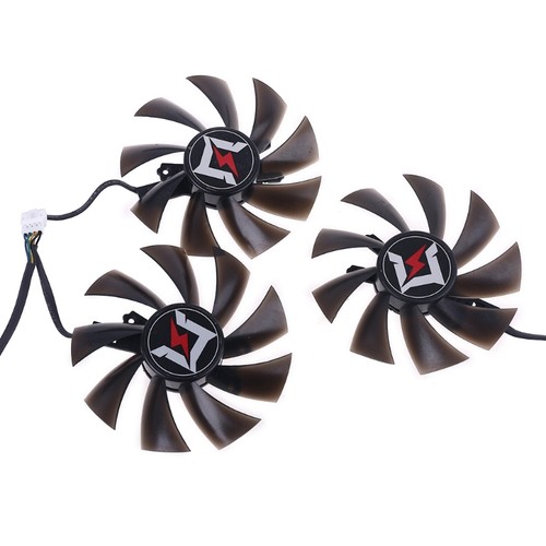 3pcs DC12V Graphics Card Cooling Fan for Gainward GeForce RTX 2060 2080 Super - Afbeelding 7 van 8