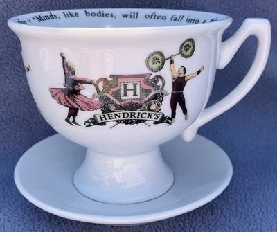 Hendricks Gin The Odd Botanicals Tea Cup and Saucer