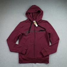 PINK Victoria's Secret Hoodie Womens XS Maroon Casual Zip Up Athleisure