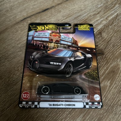 2025 Hot Wheels Boulevard #122 '16 Bugatti Chiron BLACKED OUT Metal Real Riders