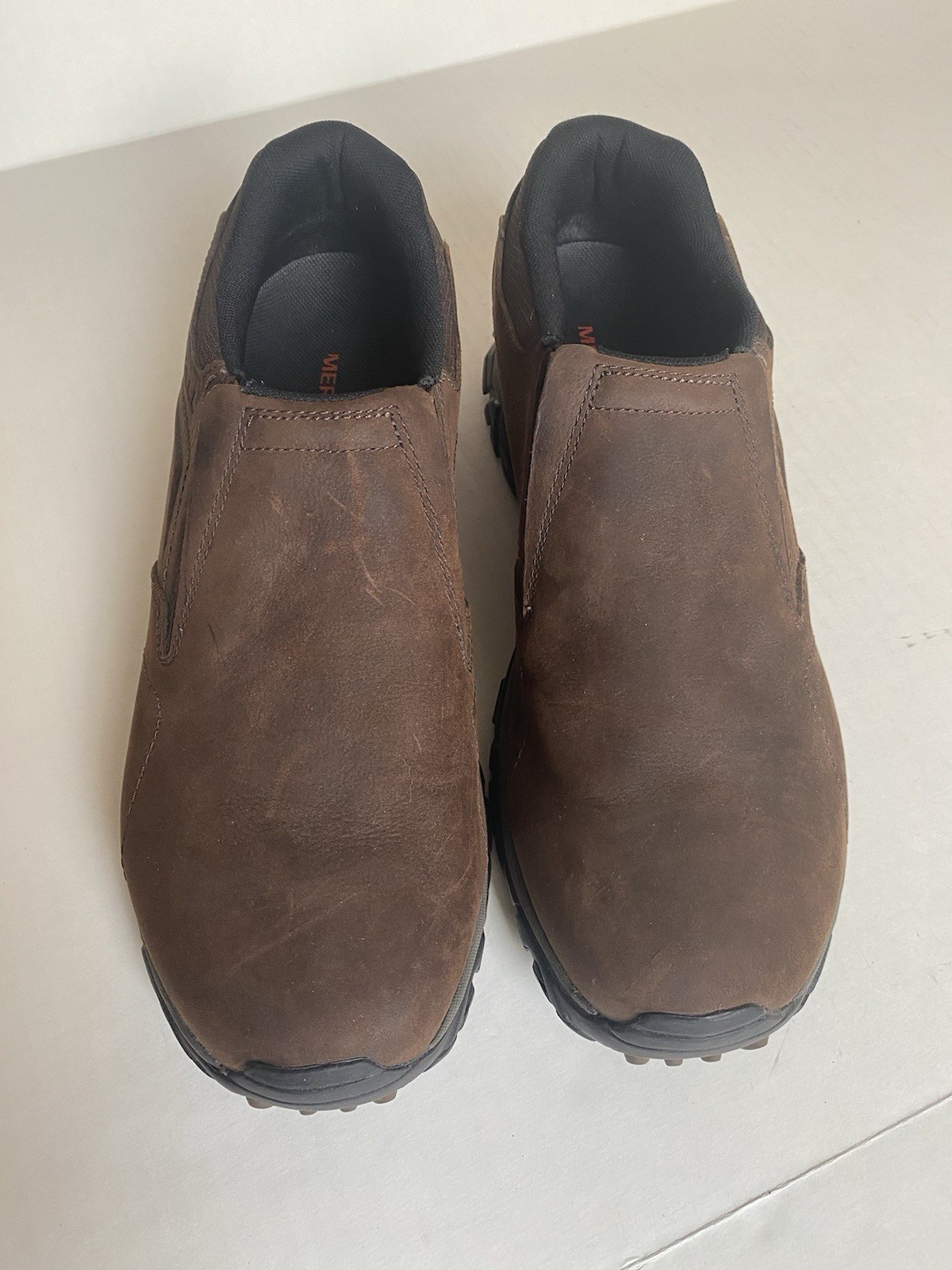 Scarpe da trekking Merrell uomo Jungle Moc slip on pelle marrone taglia 13