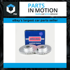2x Brake Discs Pair Vented fits MERCEDES SL350 R230 3.7 Front 03 to 06 M112.973