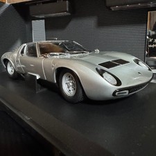Kyosho 1/18 Lamborghini Miura P400 SV Silver Minicar