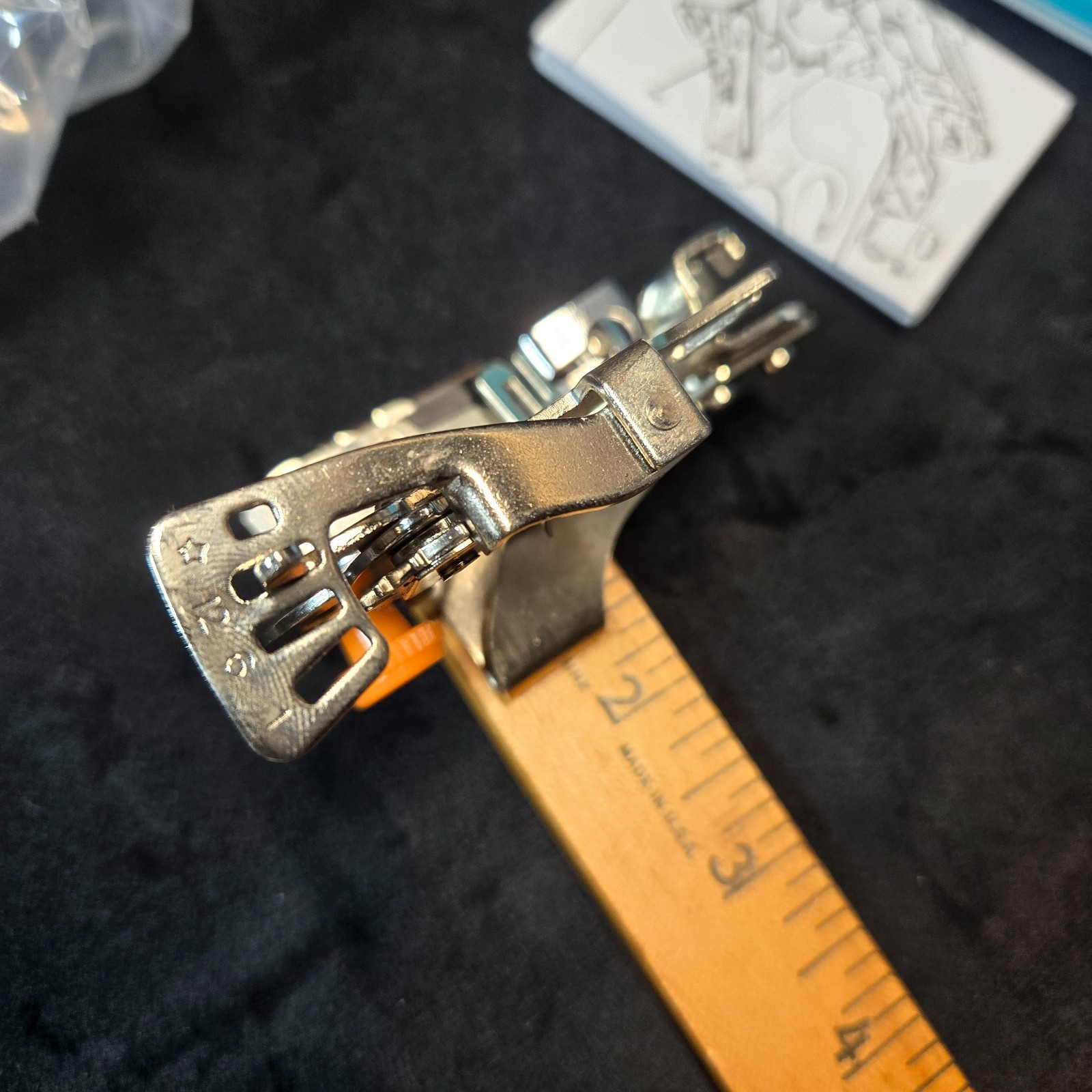 Ruffler for sewing machine presser foot attachment Greist Ruffles #55705 org box