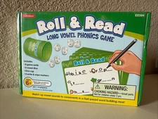 Lakeshore Roll & Read Long Vowel Phonics Game New Sealed EE594 Education
