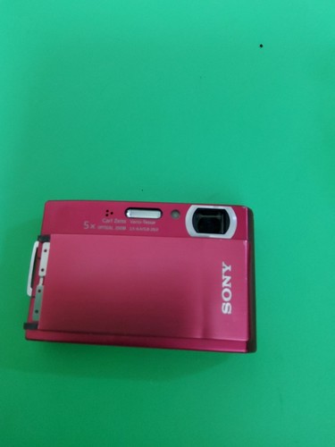 Sony rote CyberShot DSC-T300 10.1MP Digitalkamera für Ersatzteile Displaybruch - Bild 2 von 8
