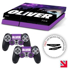 Personalised Custom Name Gaming PS4 Skin Decal Vinyl Console Wrap