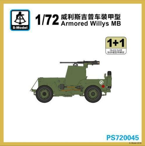 S-Model PS720045 1/72 Armored Willys MB - Picture 1 of 1