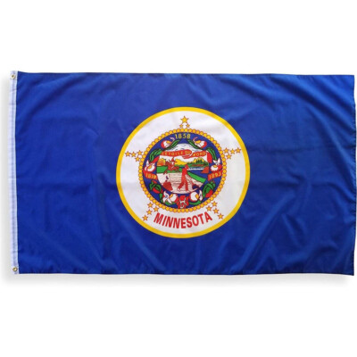 #ad 3 x5 Feet State of Minnesota 100D Polyester Flag 3#x27; x 5#x27; USA Seller M1 $7.99