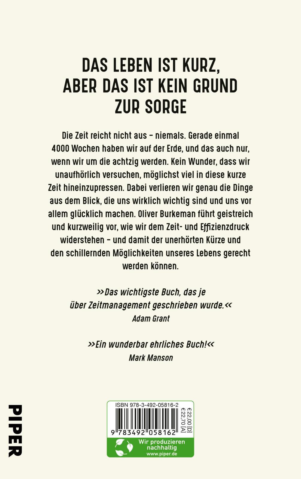 Thumbnail - 4000 Wochen Oliver Burkeman