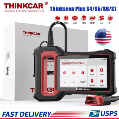 Thinkscan Plus OBD2 Scanner Code Reader ABS SAS SRS ECM BCM System Diagnostic