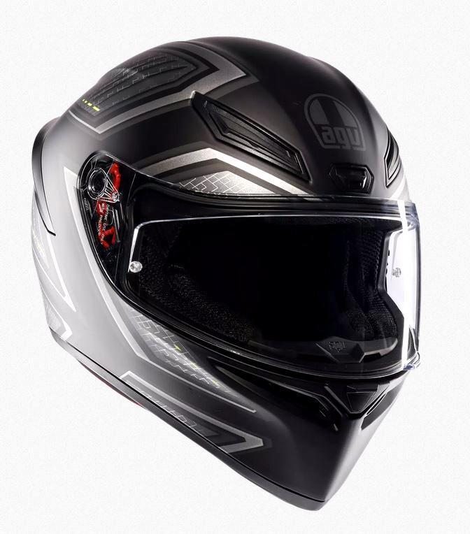 Casco Integrale AGV K1-S K1 S Sling Nero E Grigio Opaco Taglia S
