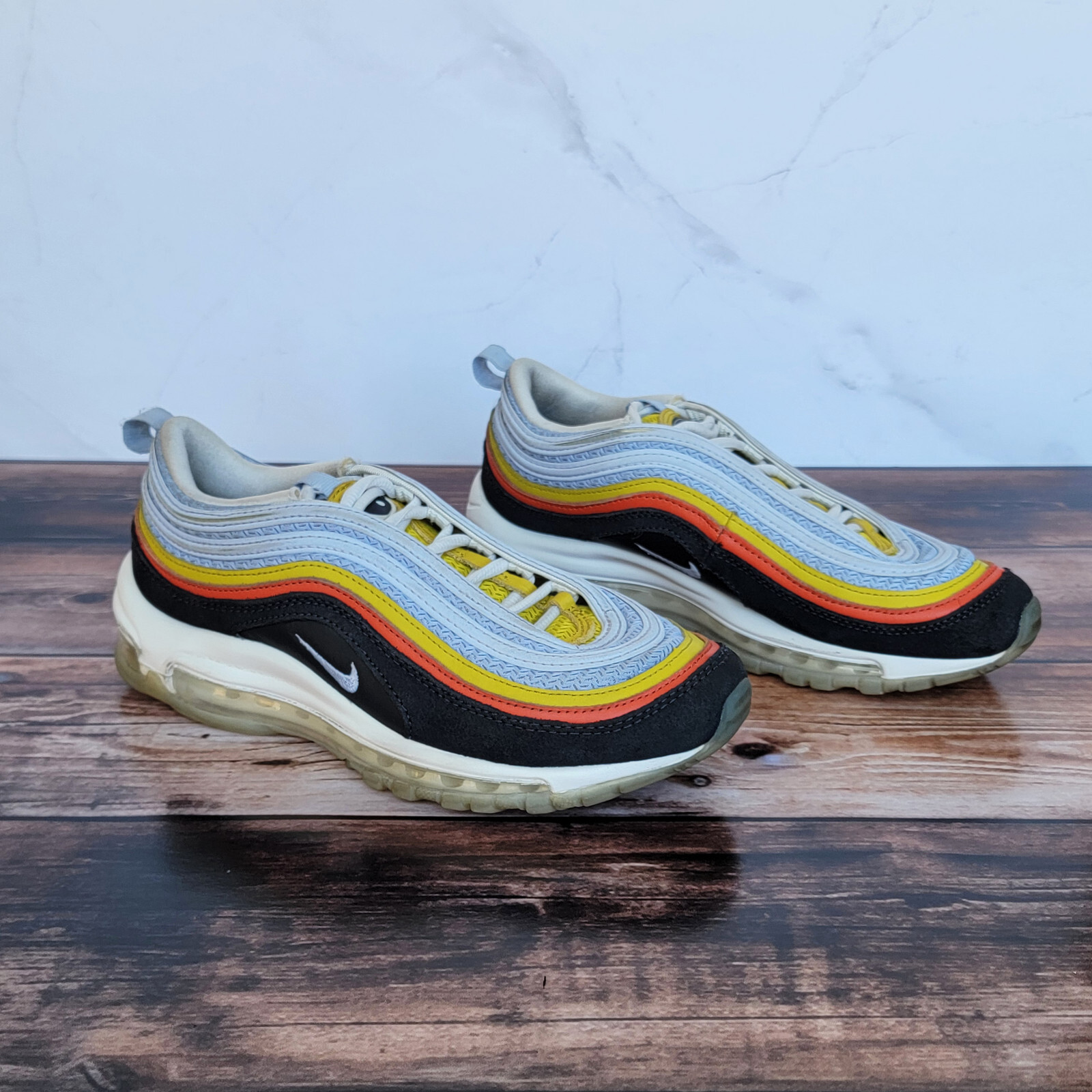 SAOLA Scarpe sneakers NIKE Air Max 97 "Set to Rise" blu e arancione taglia 5Y donna 6 5