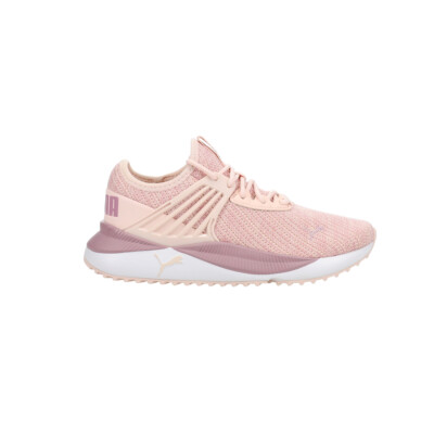 PUMA Pacer Future Doubleknit Lace Up  Youth Girls Pink Sneakers Casual Shoes 385