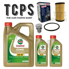 FOR AUDI A6 AVANT 3.0 TDI V6 MK4 NEW OIL CHANGE BOSCH SERVICE KIT 7L CASTROL