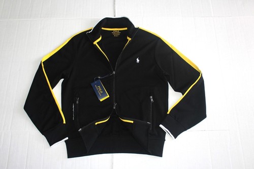 Polo Ralph Lauren Double Zip Cotton Interlock Track Jacket Size S in Black - Picture 2 of 4