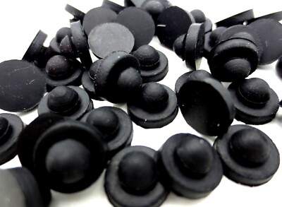 Rubber Push-In Stem Pad Bumper Fit 1/8'' Hole, 1/32'' Thick Panel, Free Shipping!